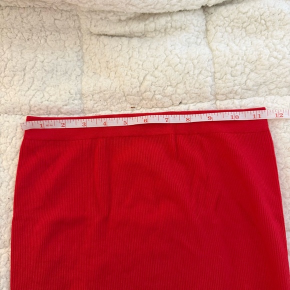 SWS Red Ribbed High-Waist Bodysuit - Picture 5 of 8